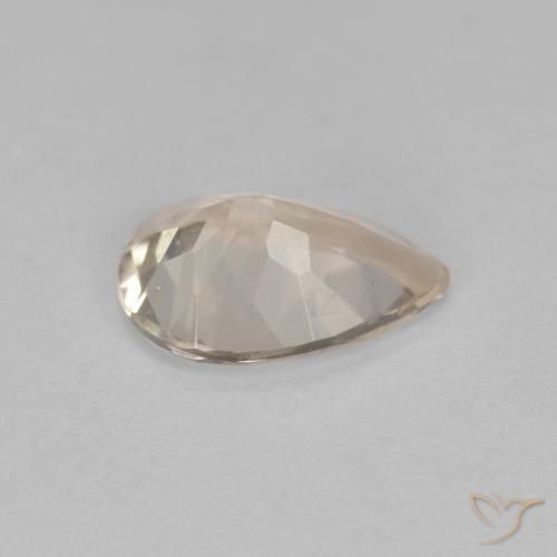 Morganita Dorado claro natural de 0.76 ct, En forma de pera, VS