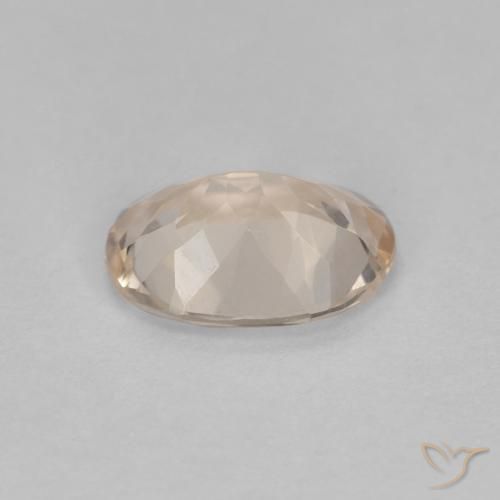Morganita Dorado claro natural de 0.92 ct, Ovalada, VVS