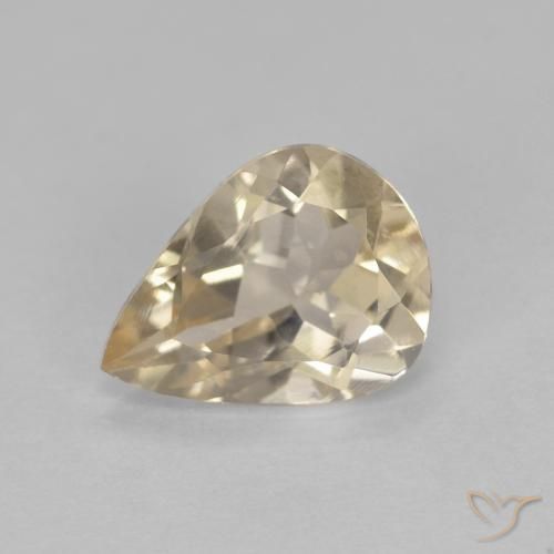 0.97ct Natural Dorado claro Morganita, En forma de pera, VVS-VS