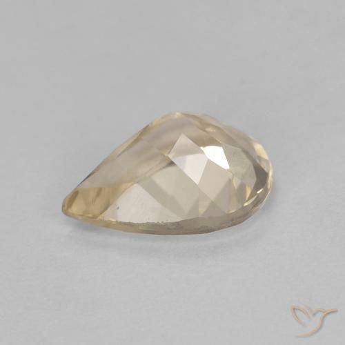 Morganita Dorado claro natural de 0.97 ct, En forma de pera, VVS-VS