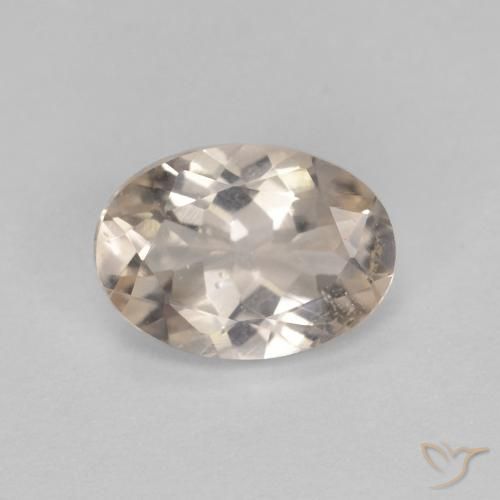 0.92ct Natural Dorado claro morganita, Ovalada, VS
