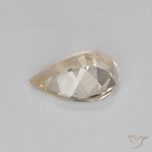 Morganita Dorado claro natural de 0.84 ct, En forma de pera, VS