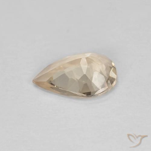 Morganita Dorado claro natural de 0.66 ct, En forma de pera, VS