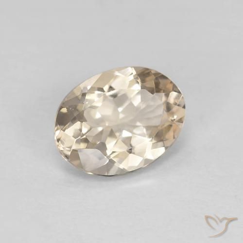 Morganita Dorado claro natural de 1.00 ct, Ovalada, VVS-VS