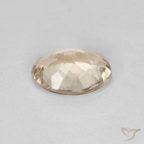 Morganita Dorado claro natural de 1.00 ct, Ovalada, VVS-VS