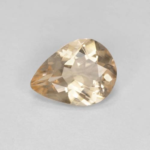 Morganita Naranja claro natural de 0.78 ct, En forma de pera, VS