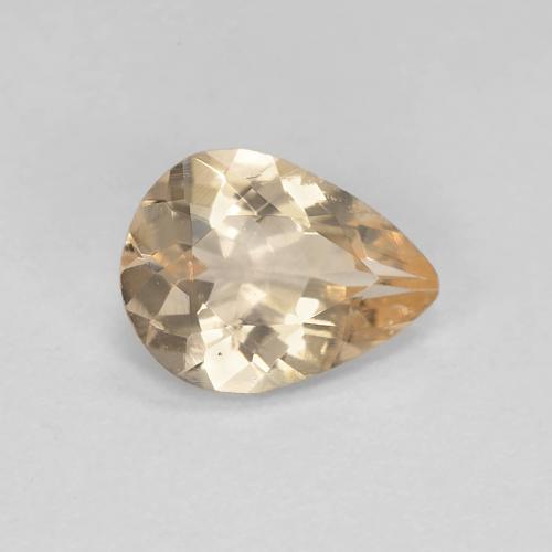 Morganita Naranja claro natural de 0.78 ct, En forma de pera, VS