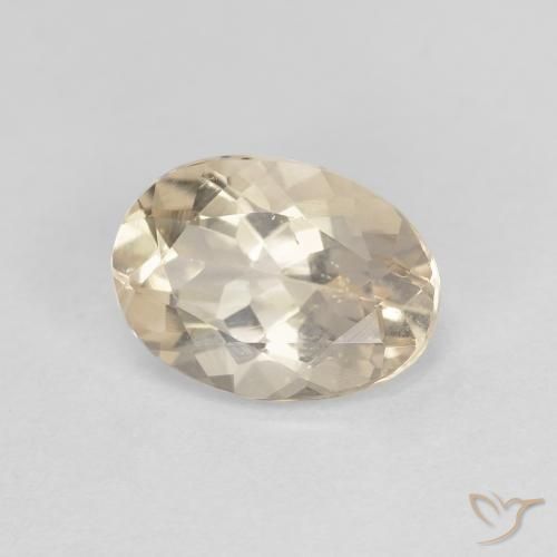 0.99ct Natural Dorado claro morganita, Ovalada, VVS-VS