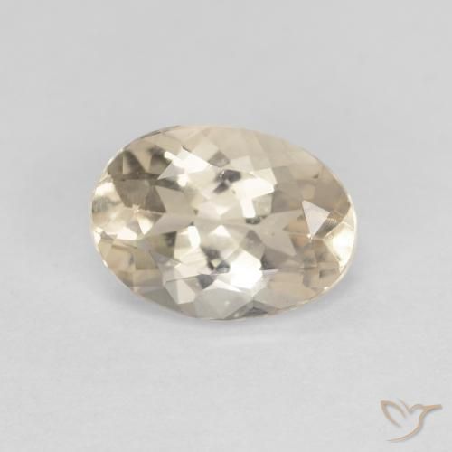 Morganita Dorado claro natural de 0.99 ct, Ovalada, VVS-VS
