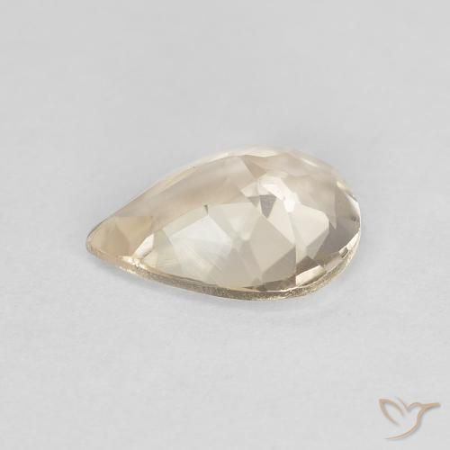 Morganita Dorado claro natural de 0.95 ct, En forma de pera, VVS-VS