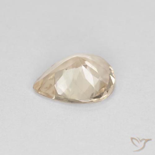 Morganita Dorado claro natural de 0.70 ct, En forma de pera, VS