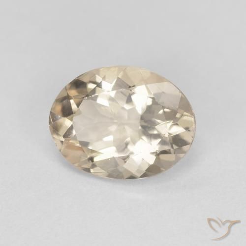 1.04ct Natural Dorado claro morganita, Ovalada, VS