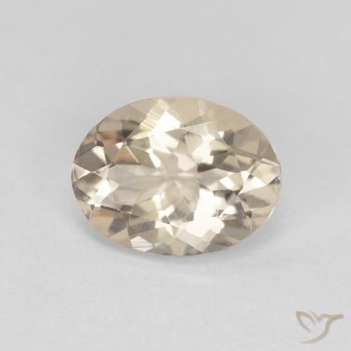 Morganita Dorado claro natural de 1.04 ct, Ovalada, VS