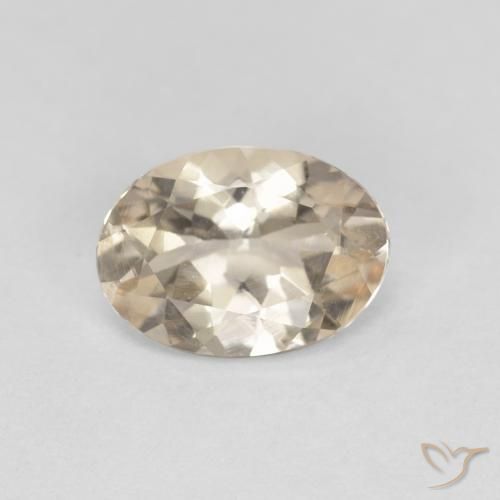 0.86ct Natural Dorado claro morganita, Ovalada, VVS-VS