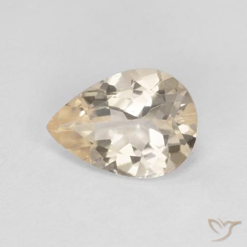 0.88ct Natural Dorado claro Morganita, En forma de pera, VVS