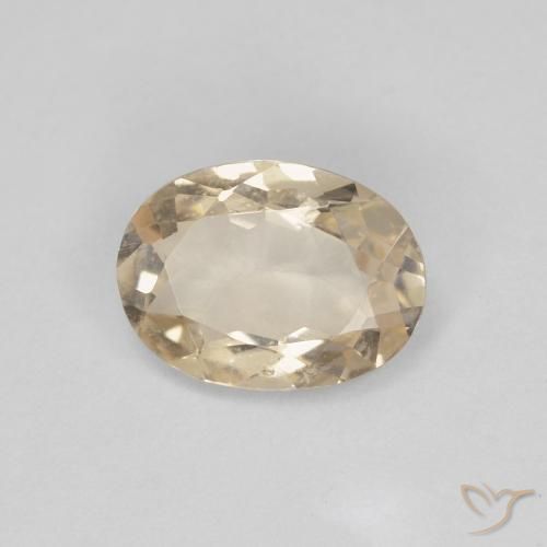 0.81ct Natural Dorado claro morganita, Ovalada, VS