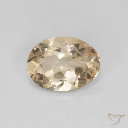 0.92ct Natural Dorado claro morganita, Ovalada, VS