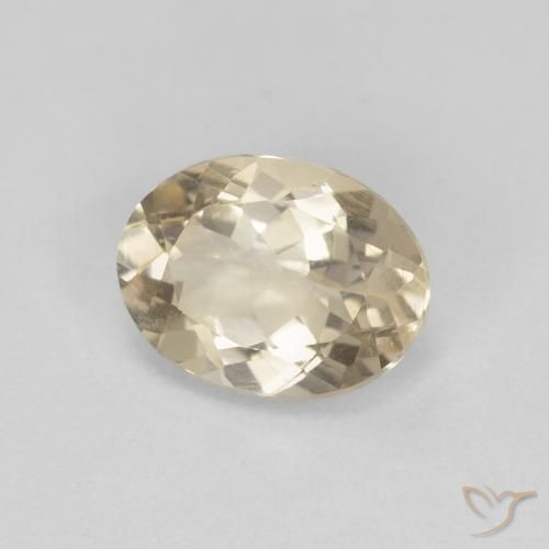 Morganita Dorado claro natural de 1.06 ct, Ovalada, VVS