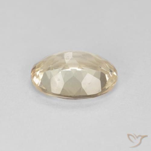 Morganita Dorado claro natural de 1.06 ct, Ovalada, VVS