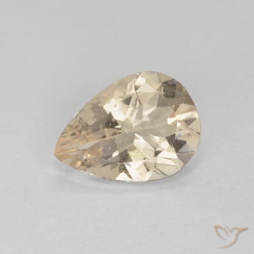0.78ct Natural Dorado claro Morganita, En forma de pera, VS
