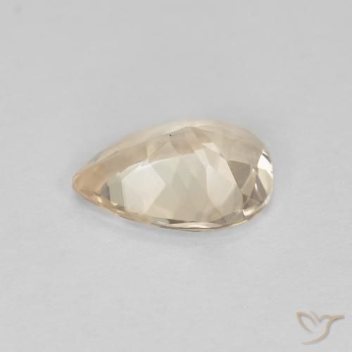 Morganita Dorado claro natural de 0.78 ct, En forma de pera, VS