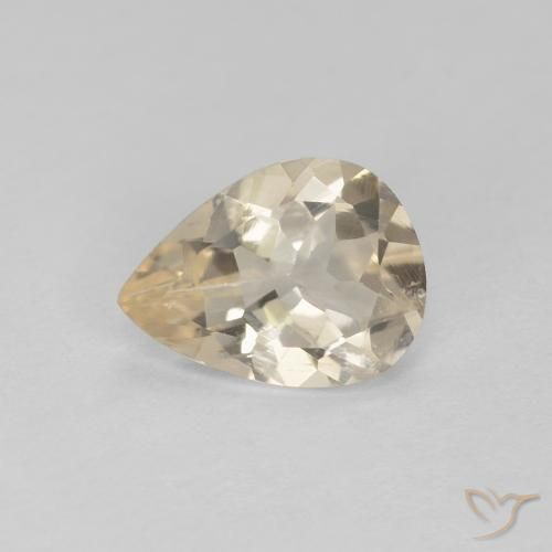 0.70ct Natural Dorado claro Morganita, En forma de pera, VS