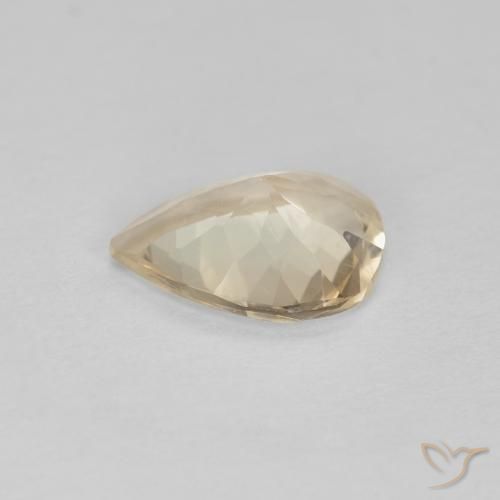 Morganita Dorado claro natural de 0.70 ct, En forma de pera, VS
