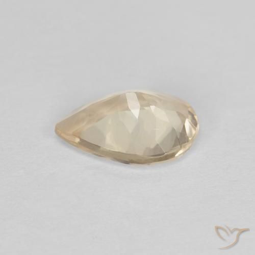 Morganita Dorado claro natural de 0.75 ct, En forma de pera, VS
