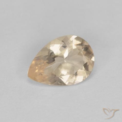 0.75ct Natural Dorado claro Morganita, En forma de pera, VS