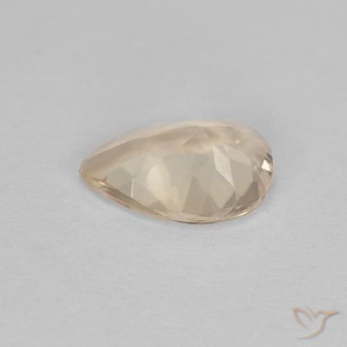 Morganita Dorado claro natural de 0.75 ct, En forma de pera, VS