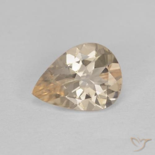 0.86ct Natural Dorado claro morganita, En forma de pera, VS