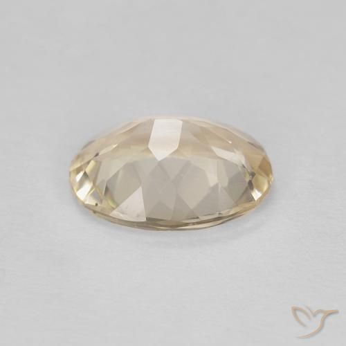 Morganita Dorado claro natural de 0.97 ct, Ovalada, VVS-VS