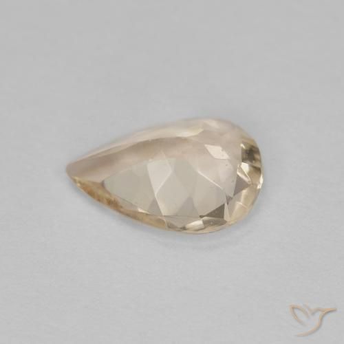 Morganita Amarillo claro natural de 0.71 ct, En forma de pera, VVS-VS
