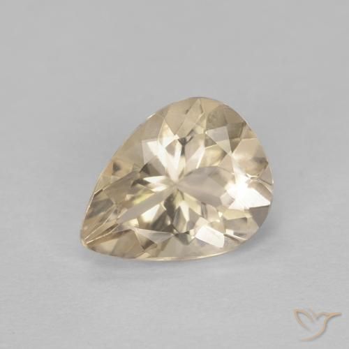 0.94ct Natural Crema morganita, En forma de pera, VVS