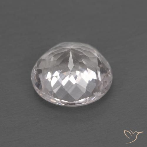 Morganita Rosado claro natural de 1.25 ct, Redondo, VS