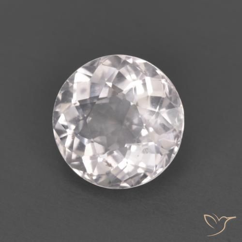 Morganita Rosado claro natural de 1.24 ct, Redondo, VS