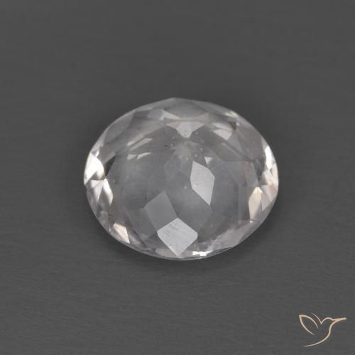 Morganita Rosado claro natural de 1.01 ct, Redondo, VS