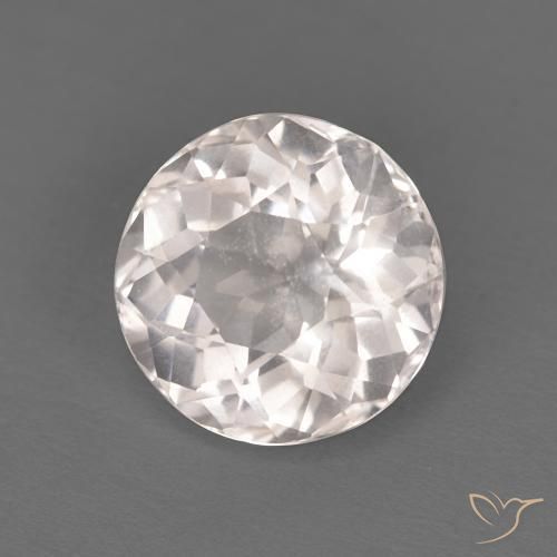 Morganita Rosado muy claro natural de 1.32 ct, Redondo, VVS-VS