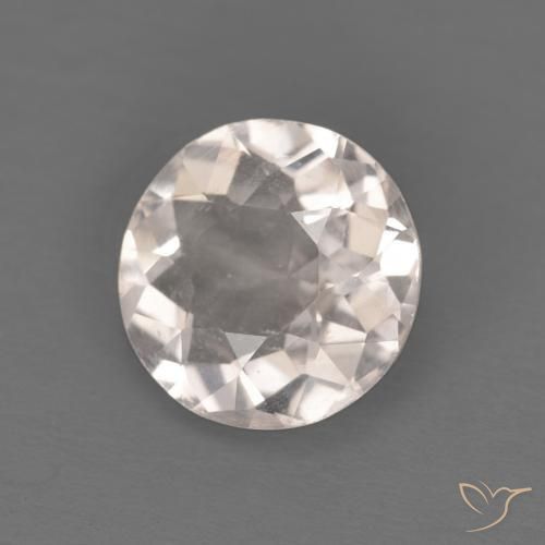 Morganita Rosado muy claro natural de 0.93 ct, Redondo, VS