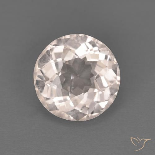 1.14ct Natural Rosado muy claro Morganita, Redondo, VS