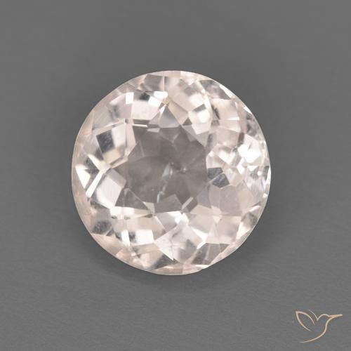 Morganita Rosado muy claro natural de 1.14 ct, Redondo, VS
