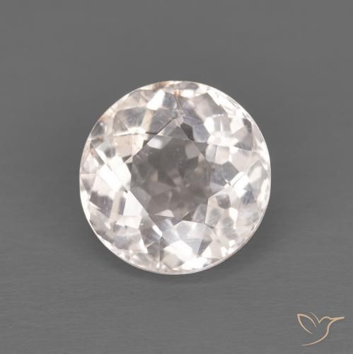 Morganita Medium Light-Pink natural de 1.22 ct, Redondo, VS