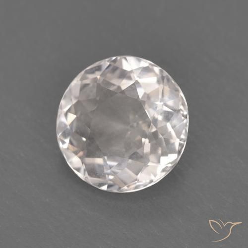 Morganita Rosado muy claro natural de 0.99 ct, Redondo, VVS-VS