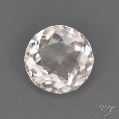 1.03ct Natural Rosado muy claro Morganita, Redondo, VVS-VS