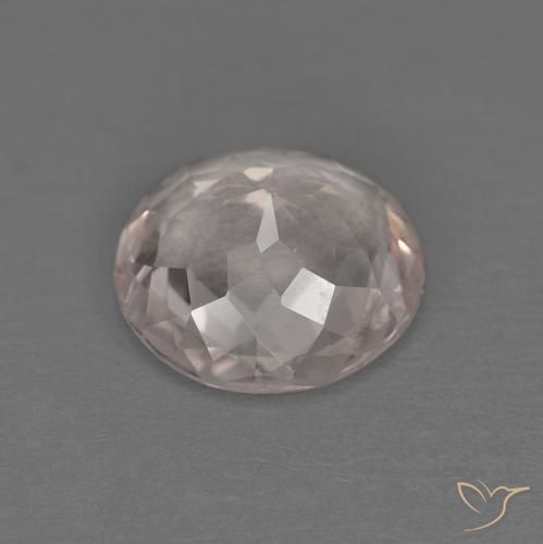 Morganita Rosado muy claro natural de 1.03 ct, Redondo, VVS-VS