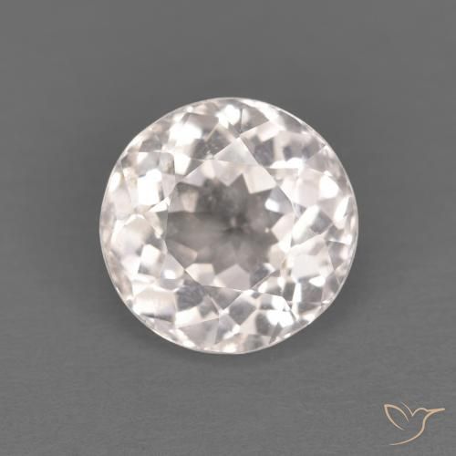 1.19ct Natural Rosado muy claro Morganita, Redondo, Transparente