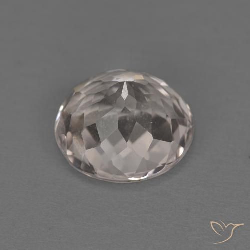 Morganita Rosado muy claro natural de 1.19 ct, Redondo, Transparente