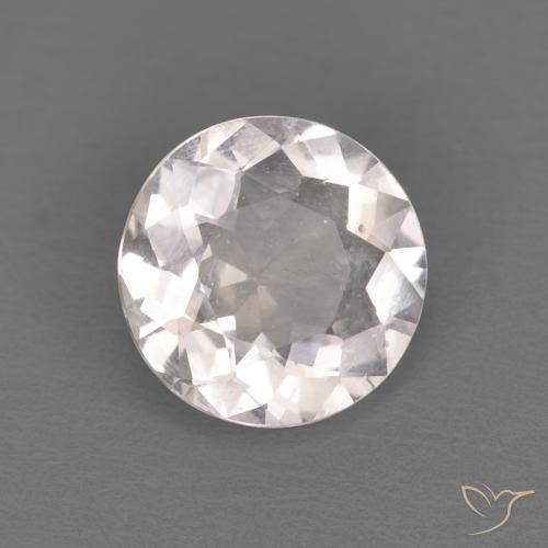 Morganita Rosado muy claro natural de 0.96 ct, Redondo, VVS-VS