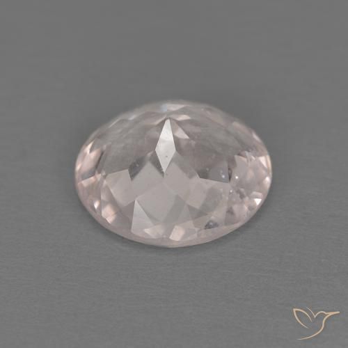 Morganita Rosado muy claro natural de 0.96 ct, Redondo, VVS-VS