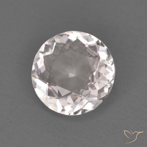 Morganita Rosado muy claro natural de 0.97 ct, Redondo, VVS-VS